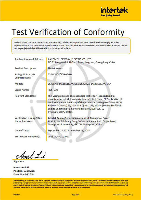 Energy Efficiency Certificate